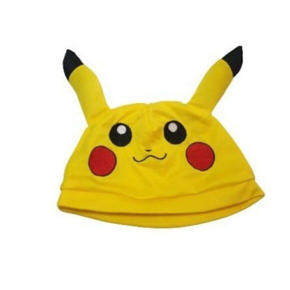 Pokemon Pikachu Beanie Hat with Ears and Arm Warmers Apparel NWOT - Picture 2 of 8